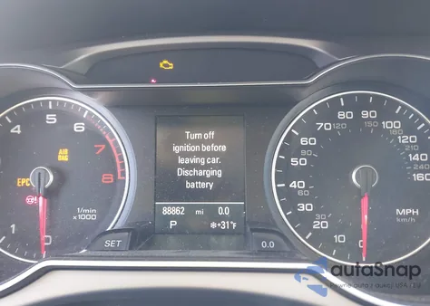 2013 Audi A4 2.0T Premium from USA, damaged, VIN WAUFFAFLXDN034033